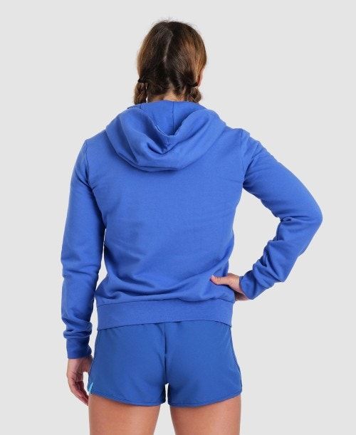 Giacche Donna Arena Team Hooded Jacket Panel Blu Reale | 53418HWUV