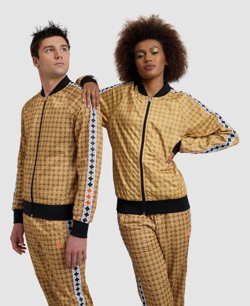 Giacche Uomo Arena 50th Anniversary Gold Relax Iv Jacket Oro Colorate Nere Bianche | 72831BTCM