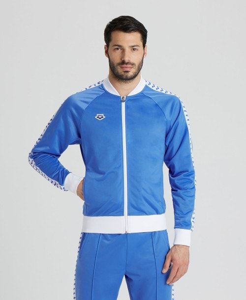 Giacche Uomo Arena Relax Iv Team Full-zip Jacket Bianche | 34709EZHD