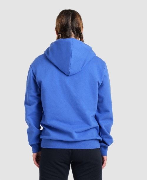 Giacche Uomo Arena Team Hooded Jacket Panel Blu Reale | 84361HVOM