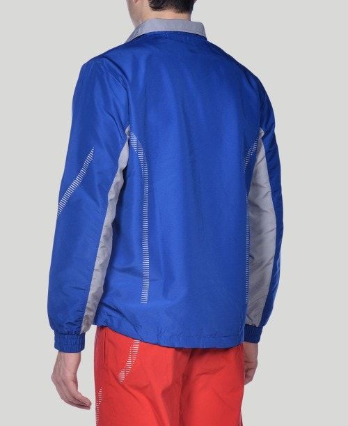 Giacche Uomo Arena Team Line Warm-up Jacket Blu Reale Grigie | 08136UDBV