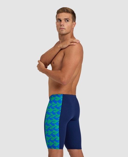 Jammer Uomo Arena Ride The Wave Jammer Blu Marino Blu Marino Verdi | 18532YFVE