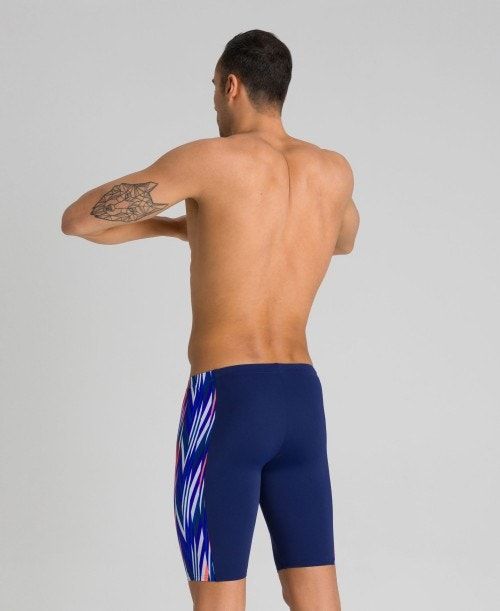 Jammer Uomo Arena Speed Stripes Jammer Blu Marino Colorate Rosse | 20459VAQR