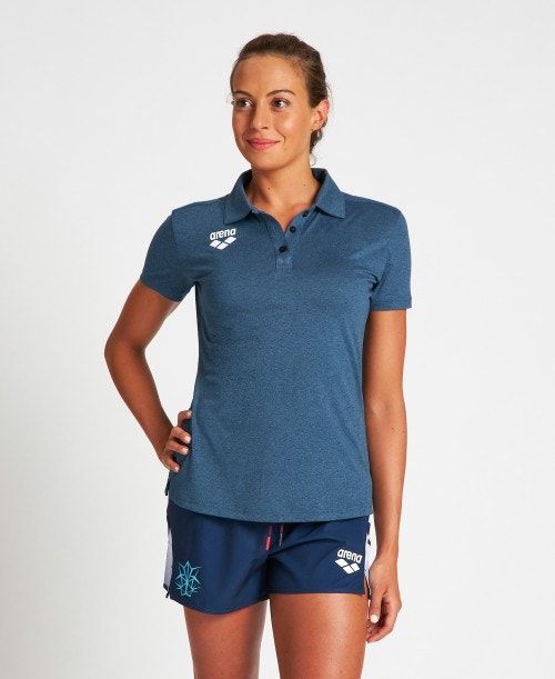 Magliette Polo Donna Arena Usa Tech Polo Blu | 98027RAWY