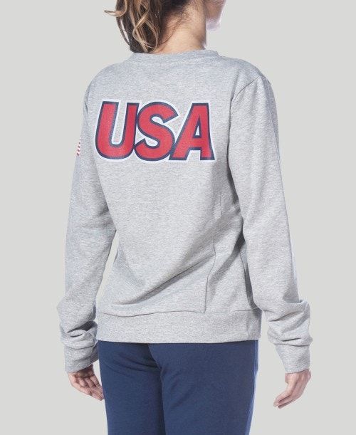 Maglioni Donna Arena Essential Crew Sweat Grigie | 23045CGPW