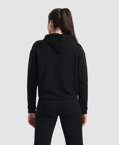 Maglioni Donna Arena Hooded Fleece Sweatshirt Nere | 94182ULWV