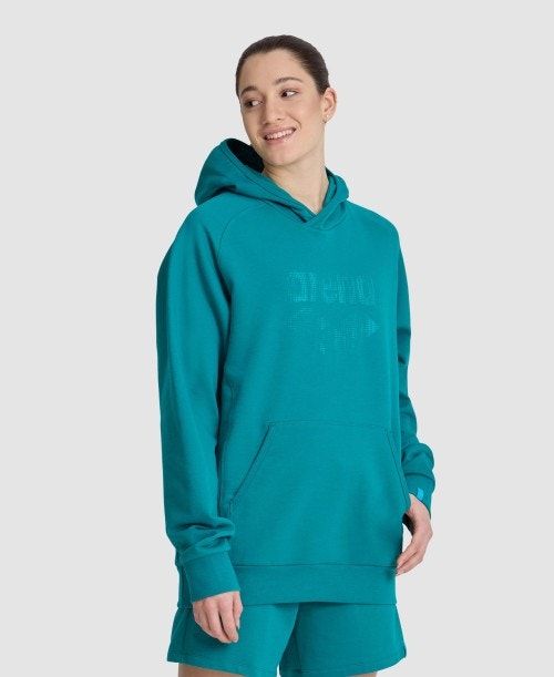 Maglioni Donna Arena Logo Hooded Sweatshirt Colorate | 36472PAZU