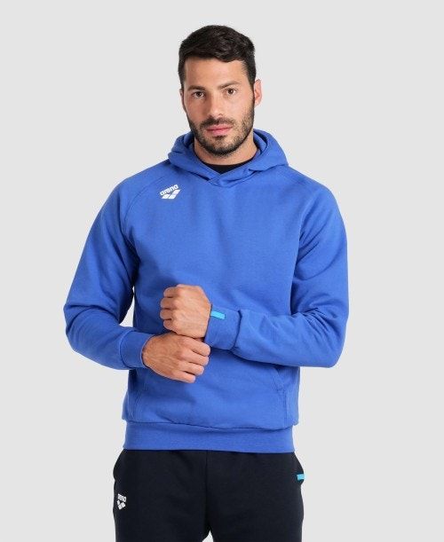 Maglioni Donna Arena Team Hooded Sweatshirt Panel Blu Reale | 19273OZLJ