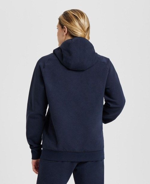 Maglioni Donna Arena Team Hooded Sweatshirt Panel Blu Marino | 67321OHZN