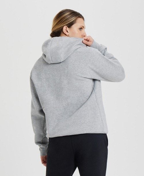 Maglioni Donna Arena Team Hooded Sweatshirt Panel Grigie | 54602UIKM