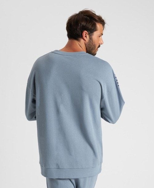 Maglioni Uomo Arena Oversized Team Sweatshirt Grigie Grigie | 95061CVEJ