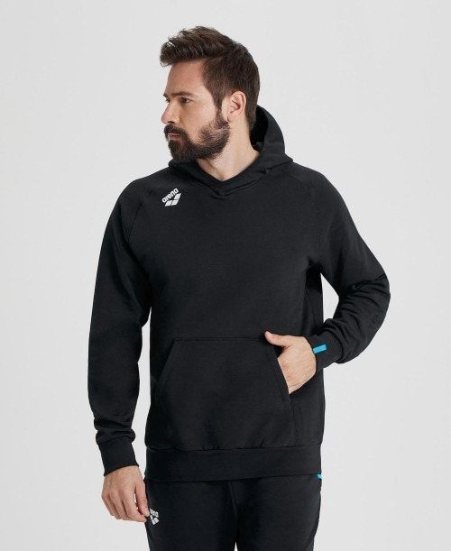 Maglioni Uomo Arena Team Hooded Sweatshirt Panel Nere | 14250MEQA