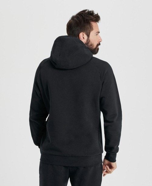 Maglioni Uomo Arena Team Hooded Sweatshirt Panel Nere | 14250MEQA