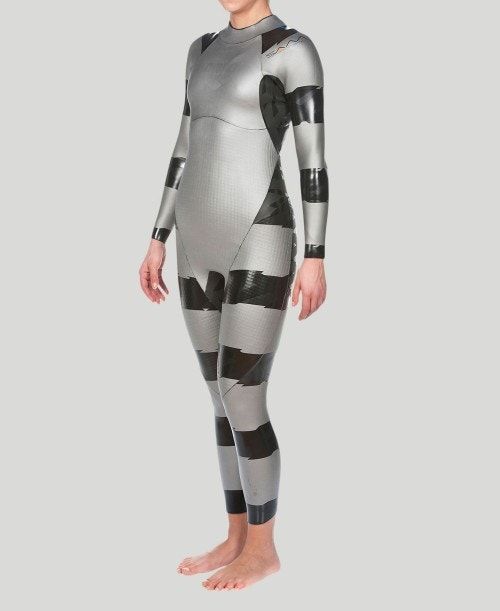 Muta Donna Arena Sams Carbon Triwetsuit Argento Nere | 61250NBRM