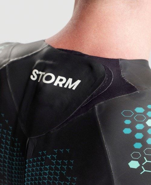 Muta Uomo Arena Powerskin Storm Wetsuit Corallo Blu Nere | 76908NJQO