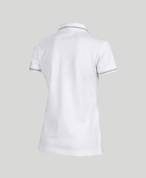 Pantaloncini Donna Arena Team Line Short Sleeve Polo Bianche | 25613FZRU