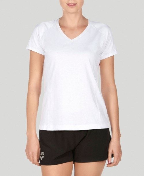 Pantaloncini Donna Arena Team Line Short Sleeve Tee Colorate | 76498GCOL