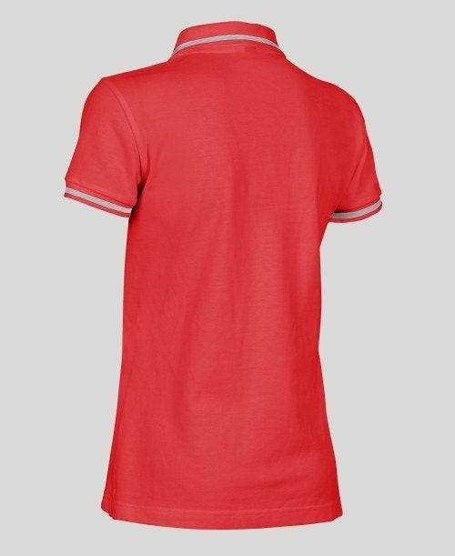 Pantaloncini Donna Arena Team Line Short Sleeve Polo Rosse | 70812TVEC