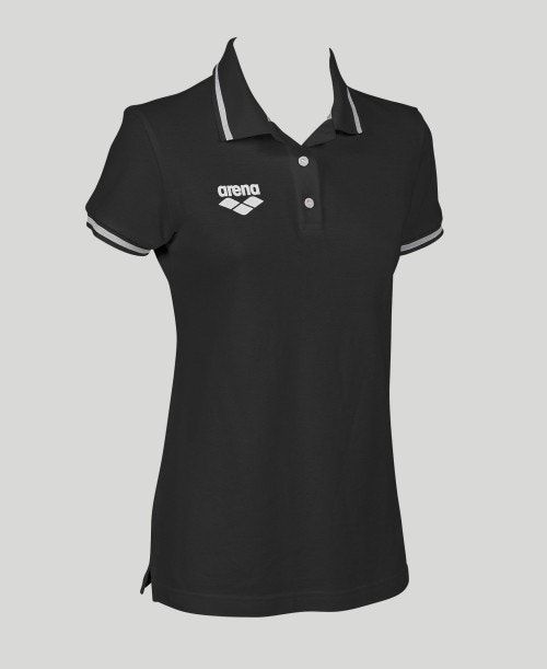 Pantaloncini Donna Arena Team Line Short Sleeve Polo Nere | 61893NRLV