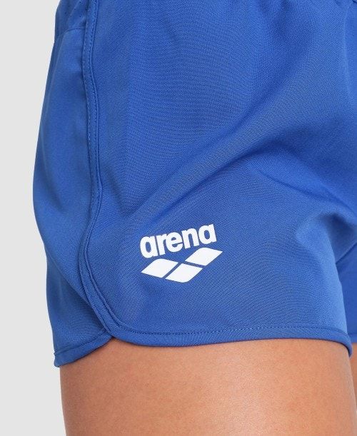 Pantaloncini Donna Arena Team Short Solid Blu Reale | 06724KDVF