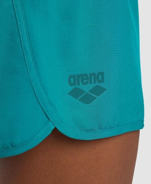 Pantaloncini Donna Arena Team Short Solid Verdi | 41762VEWI