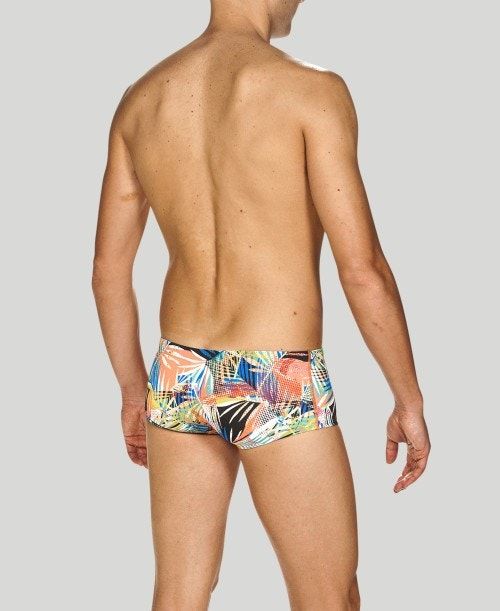 Pantaloncini Uomo Arena Floral Allover Square Short - Maxlife Nere Colorate | 84901DMCV