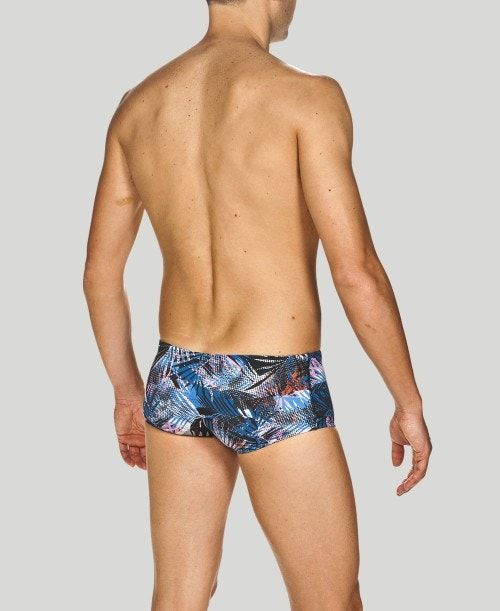 Pantaloncini Uomo Arena Floral Allover Square Short - Maxlife Blu Marino Colorate | 54261QGCI