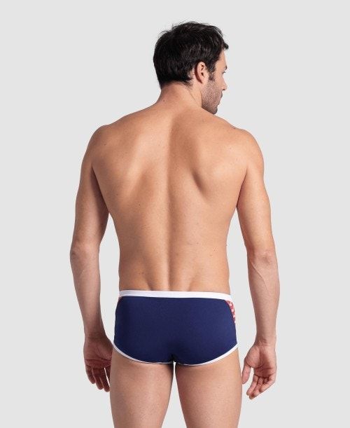 Pantaloncini Uomo Arena Icons Solid Low Waist Short Blu Marino Bianche Rosse Colorate | 84591BUWD