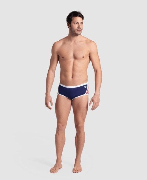 Pantaloncini Uomo Arena Icons Solid Low Waist Short Blu Marino Bianche Rosse Colorate | 84591BUWD