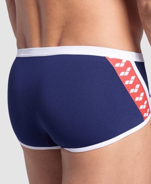 Pantaloncini Uomo Arena Icons Solid Low Waist Short Blu Marino Bianche Rosse Colorate | 84591BUWD