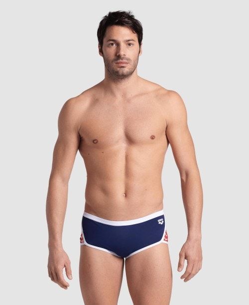 Pantaloncini Uomo Arena Icons Solid Low Waist Short Blu Marino Bianche Rosse Colorate | 84591BUWD