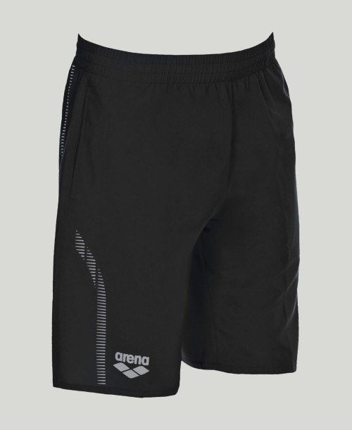 Pantaloncini Uomo Arena Team Line Bermuda Short Nere | 29681TDOW