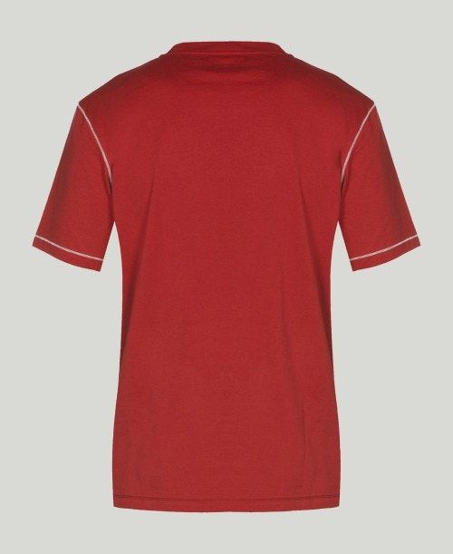 Pantaloncini Uomo Arena Team Line Short Sleeve Tee Rosse | 17286SVRN