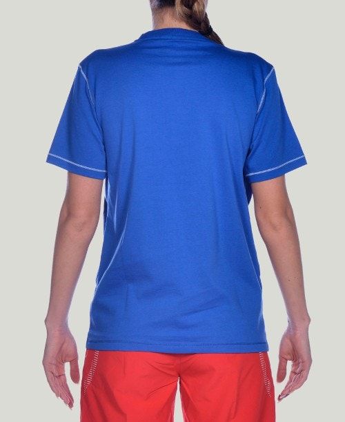 Pantaloncini Uomo Arena Team Line Short Sleeve Tee Blu Reale | 93064XEZJ