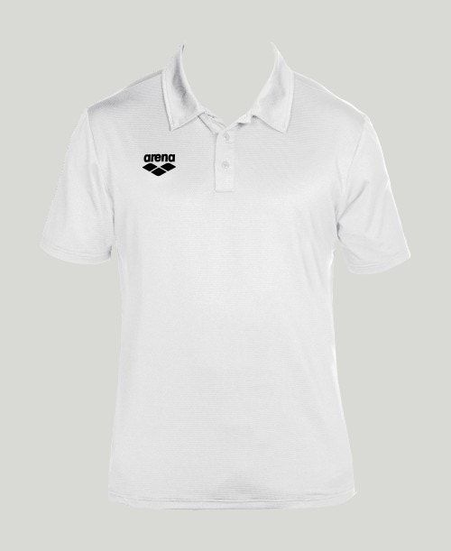 Pantaloncini Uomo Arena Team Line Tech Short Sleeve Polo Bianche | 28914OZSA