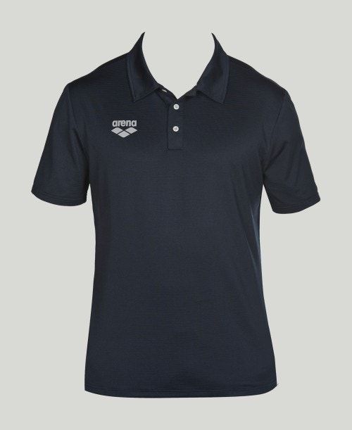 Pantaloncini Uomo Arena Team Line Tech Short Sleeve Polo Blu Marino | 18904BNXV