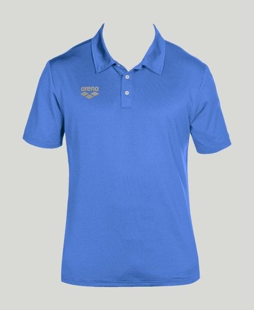 Pantaloncini Uomo Arena Team Line Tech Short Sleeve Polo Blu Reale | 04958RLJS