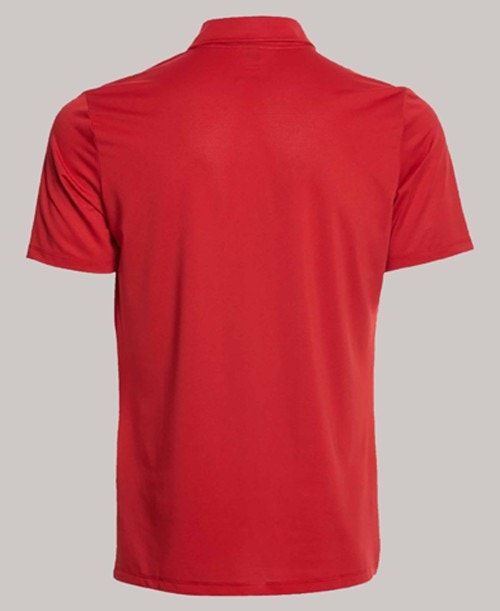 Pantaloncini Uomo Arena Team Line Tech Short Sleeve Polo Rosse | 95408PVDO