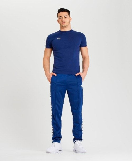 Pantaloncini Uomo Arena Team Us T-shirt Blu Marino Bianche Blu Marino | 96283DSGU