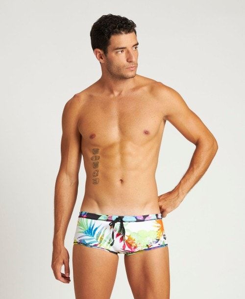 Pantaloncini Uomo Arena Tropical Days Reversible Low Waist Short Nere Bianche Colorate | 76183BFCT