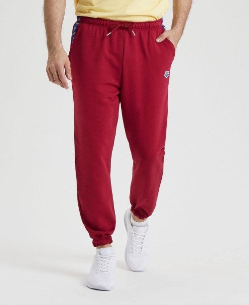 Pantaloni Uomo Arena Icons Solid Pant Bordeaux Blu | 36871UXOL