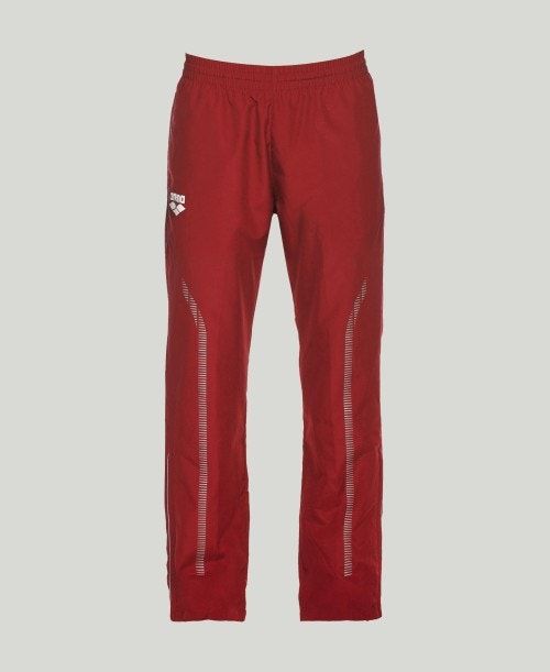 Pantaloni Uomo Arena Team Line Warm-up Pant Rosse | 71964EQGB