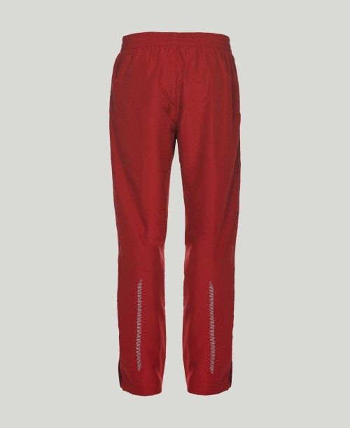 Pantaloni Uomo Arena Team Line Warm-up Pant Rosse | 71964EQGB