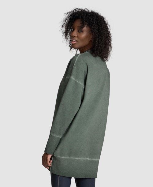 Pullover Donna Arena Icons Oversized Crewneck Verde Oliva | 24738HAWY