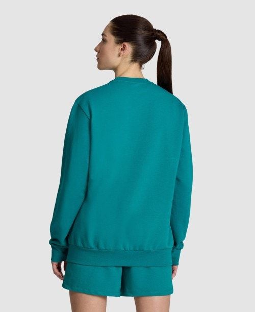 Pullover Donna Arena Logo Crewneck Verdi | 31895OICV