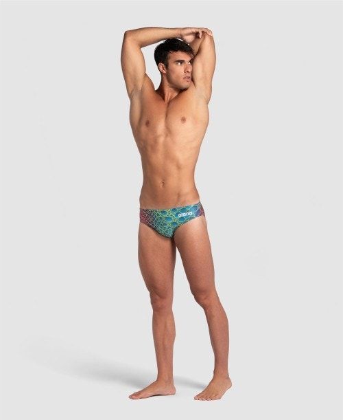 Slip Uomo Arena Caimano Limited Edition Brief Colorate | 06738OXQZ