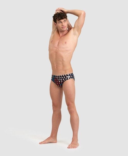 Slip Uomo Arena Carnival Brief Nere Colorate | 37516JMXZ