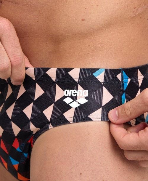 Slip Uomo Arena Carnival Brief Nere Colorate | 37516JMXZ