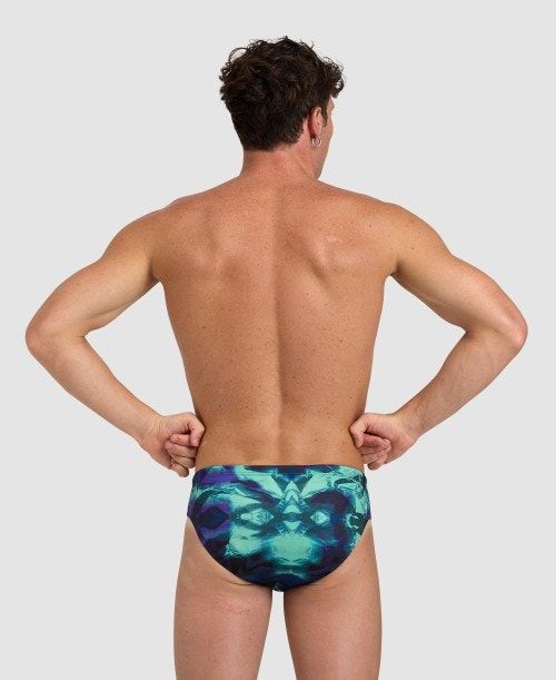 Slip Uomo Arena Hero Camo Brief Verdi Colorate | 76815SRLV