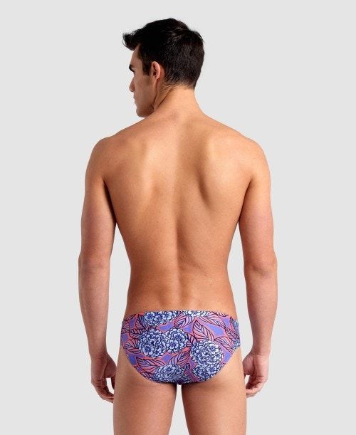 Slip Uomo Arena Hydrange Bouquet Brief Colorate | 91608UFQG